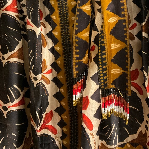 FARM Rio Tapestry Garden Multicolor V Neckline Mini Dress - Picture 11 of 12